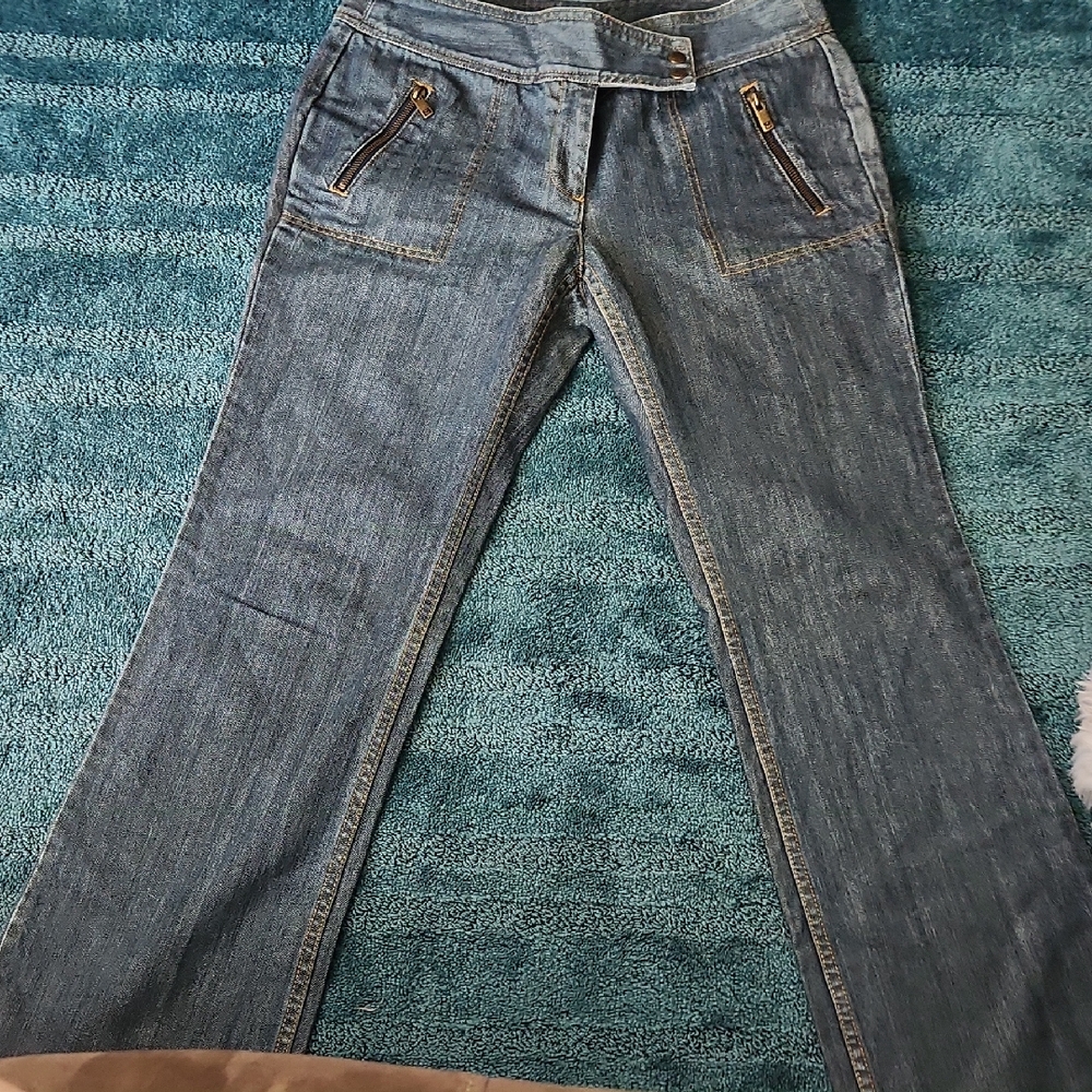 Michael Kors Blue Flare Leg Jeans